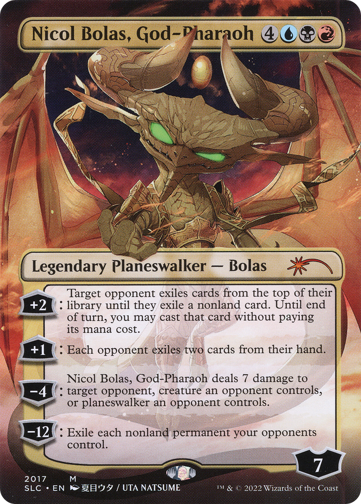 Nicol Bolas, God-Pharaoh (SLC-2017) - Secret Lair 30th Anniversary Countdown Kit (Borderless)