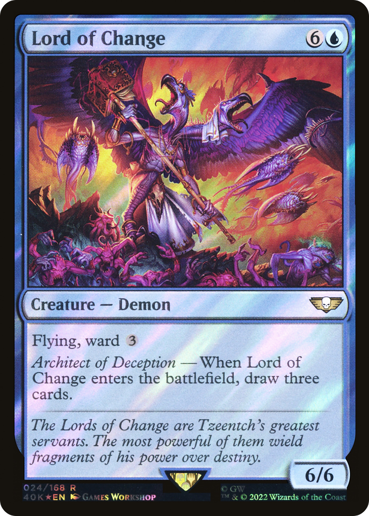 Lord of Change (Surge Foil) (40K-24★) - Warhammer 40,000 Commander Foil