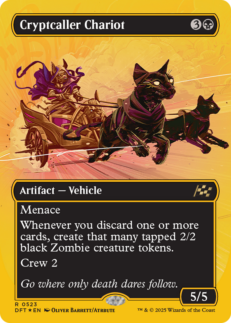 Cryptcaller Chariot (sans bordure) (Première place) (DFT-523) - Aetherdrift Foil 