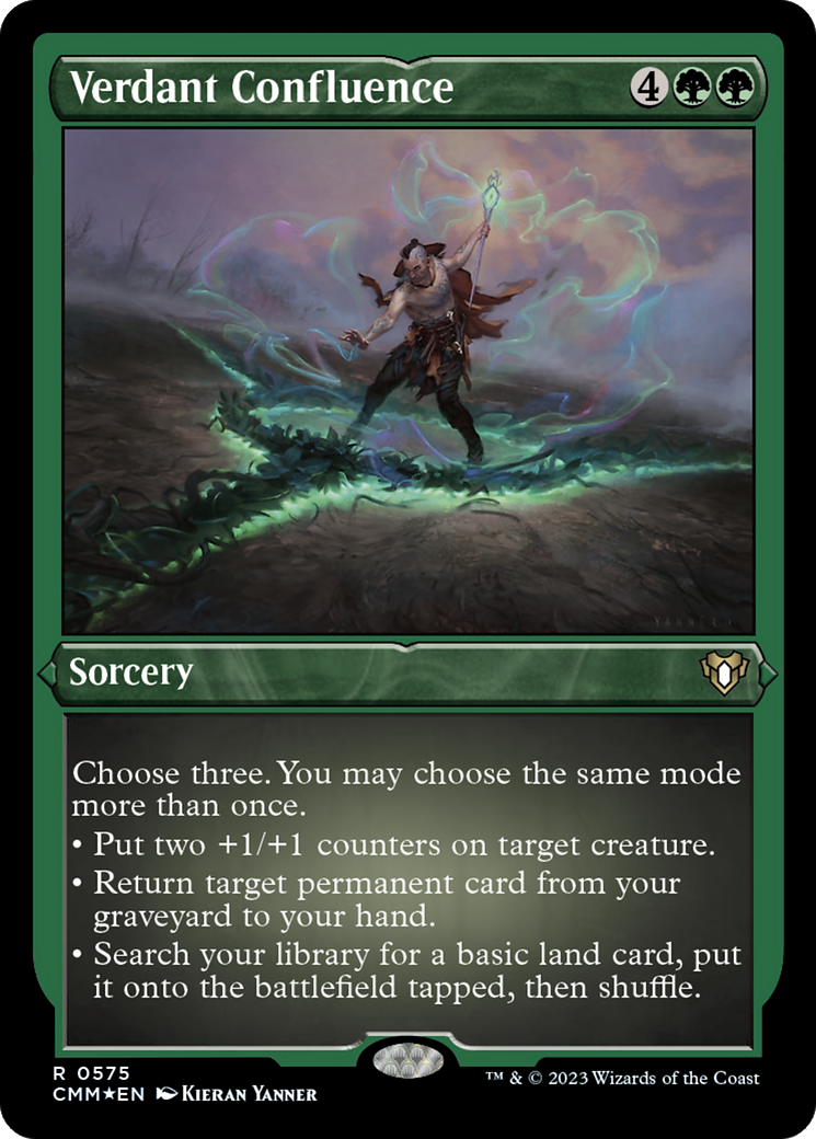 Verdant Confluence (CMM-575) - Commander Masters Etched Foil