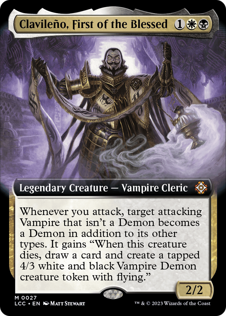 Clavileño, Premier des Bienheureux (LCC-027) - Commandant des Cavernes Perdues d'Ixalan : (Extended Art) 