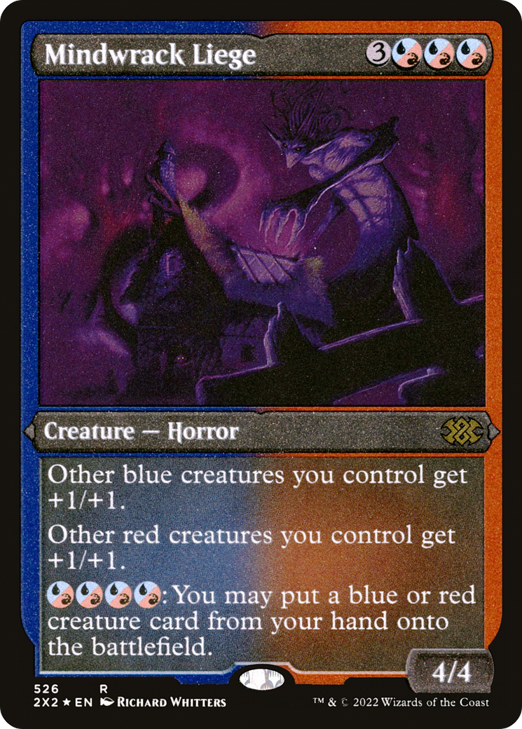 Mindwrack Liege (2X2-526) - Double Masters 2022 Etched Foil