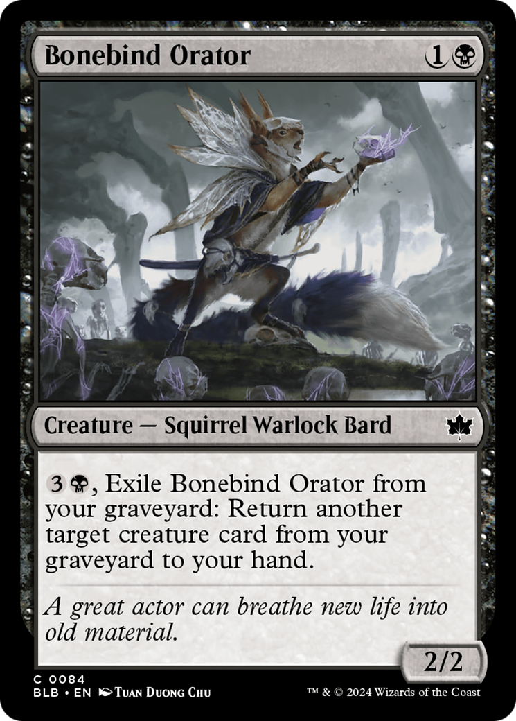 Orateur Bonebind (BLB-084) - Bloomburrow 