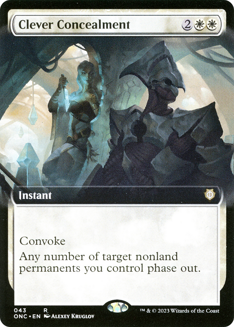 Clever Concealment (Extended Art) (ONC-043) - Phyrexia: All Will Be One Commander: (Extended Art)