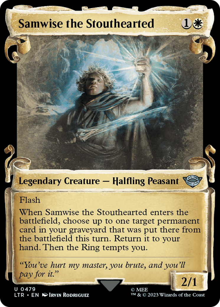 Samwise le Vaillant (LTR-479) - Le Seigneur des Anneaux : Les Contes de la Terre du Milieu : (Vitrine) Feuille 