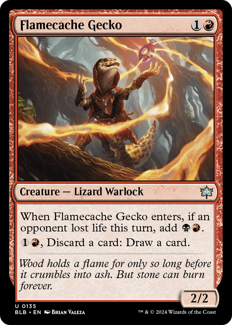 Gecko Flamecache (BLB-135) - Bloomburrow 