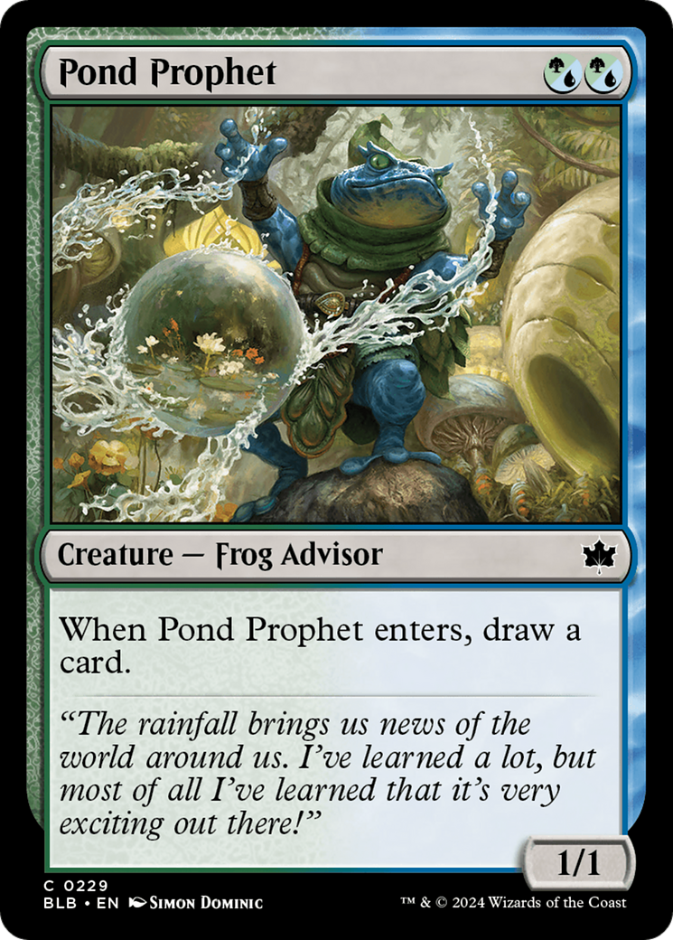 Pond Prophet (BLB-229) - Feuille Bloomburrow 