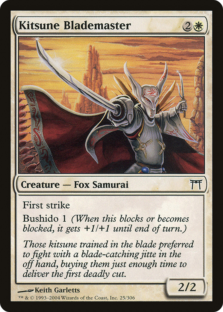Kitsune Blademaster (CHK-025) - Champions de Kamigawa Foil 