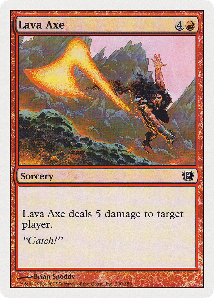 Lava Axe (9ED-200) - Ninth Edition