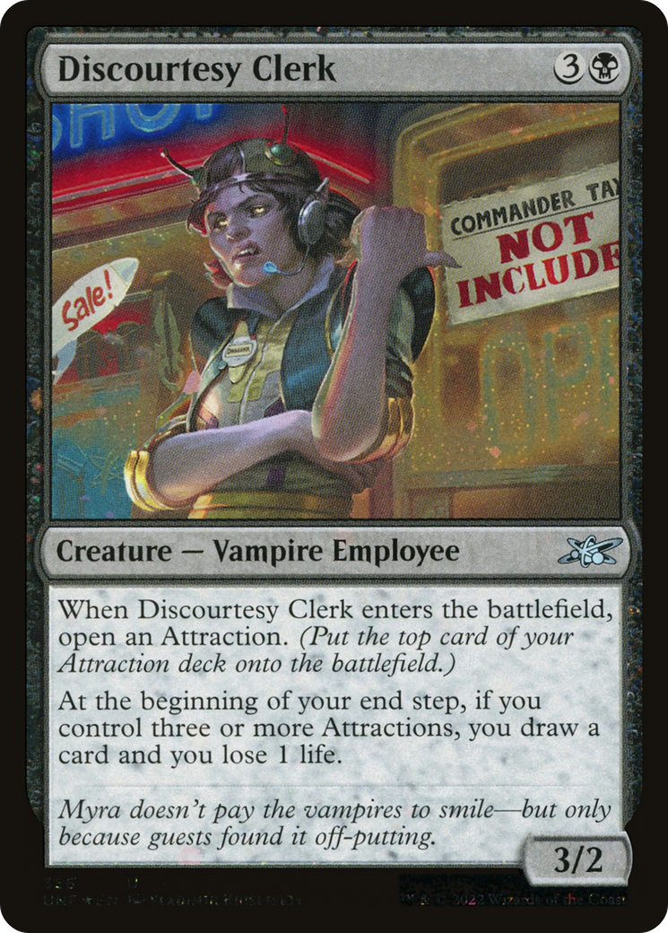 Employé discourtois (UNF-356) - Unfinity Foil 