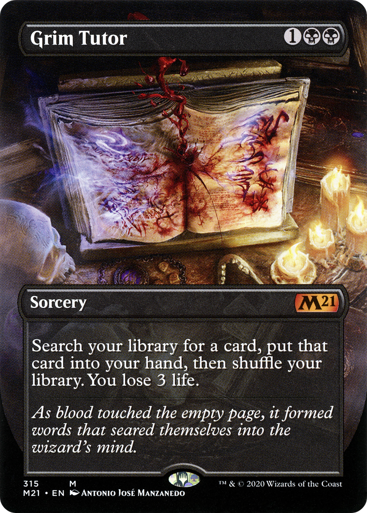 Grim Tutor (M21-315) - Édition de base 2021 (sans bordure) 