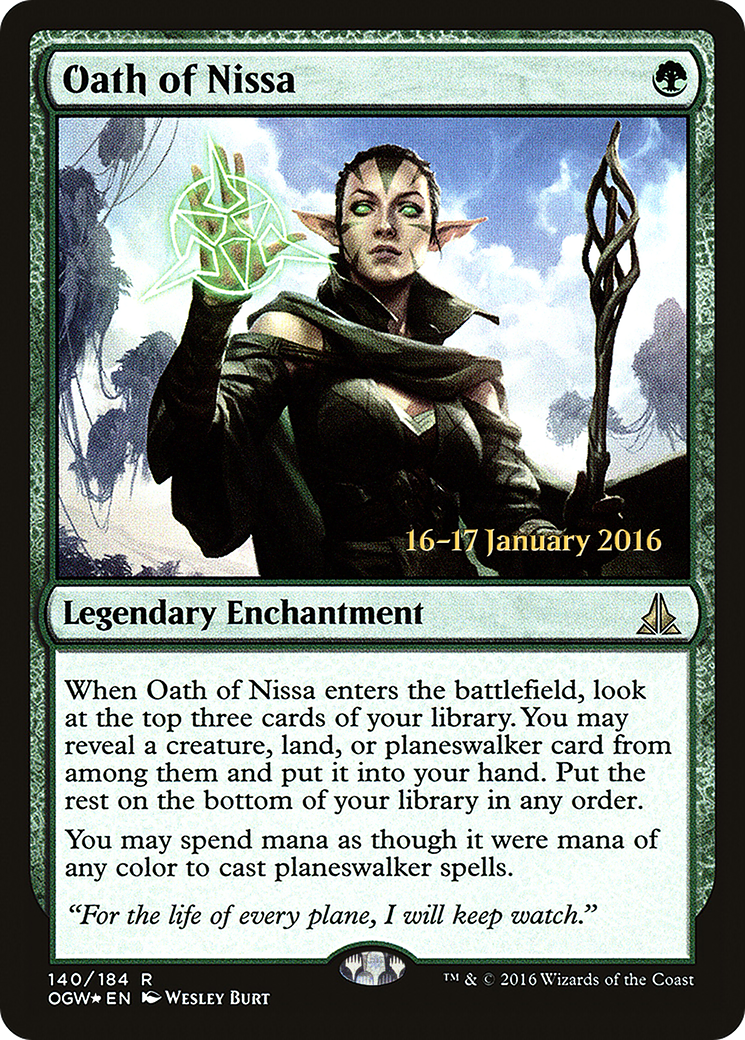 Oath of Nissa (PRE-140S) - Oath of the Gatewatch Promos Foil