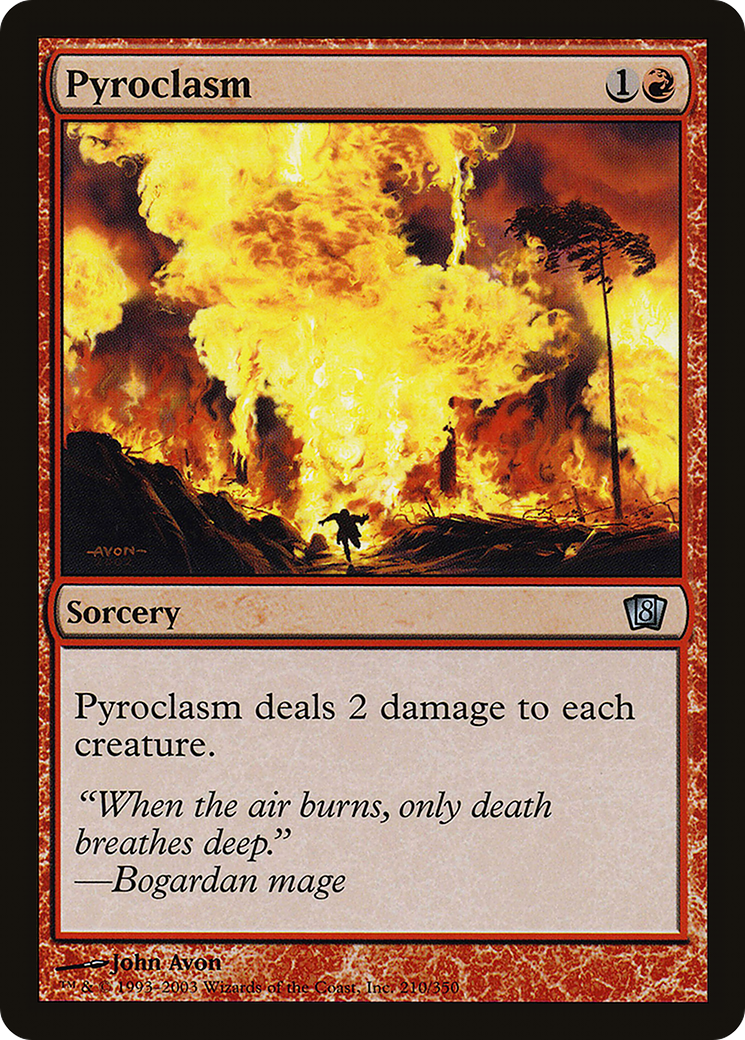 Pyroclasm (8ED-210★) - Eighth Edition Foil