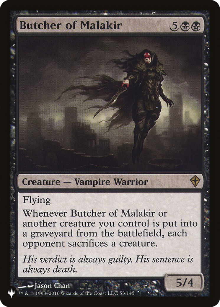 Butcher of Malakir (LIST-053) - The List