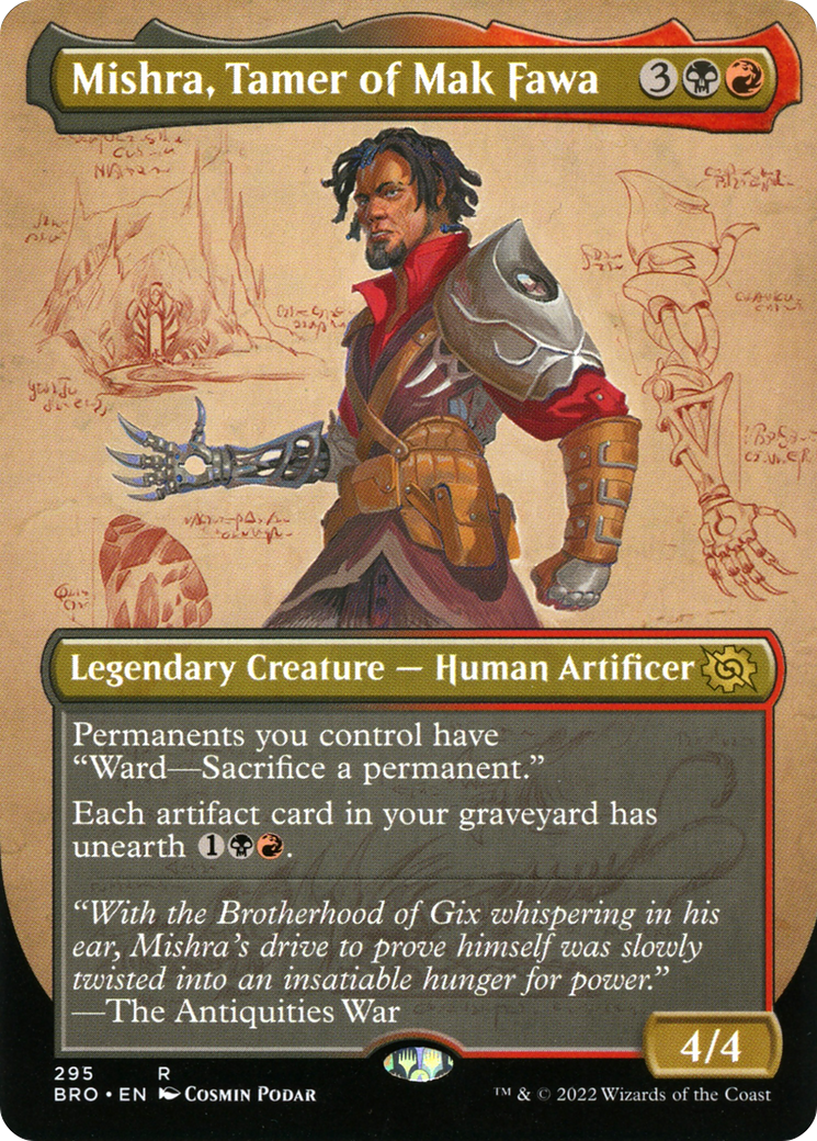 Mishra, Tamer of Mak Fawa (Borderless) (BRO-295) - The Brothers' War (Borderless) Foil
