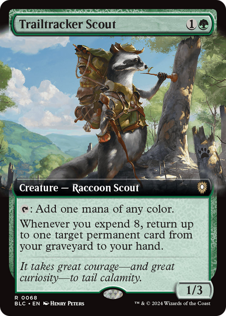 Trailtracker Scout (BLC-068) - Bloomburrow Commander: (Extended Art)