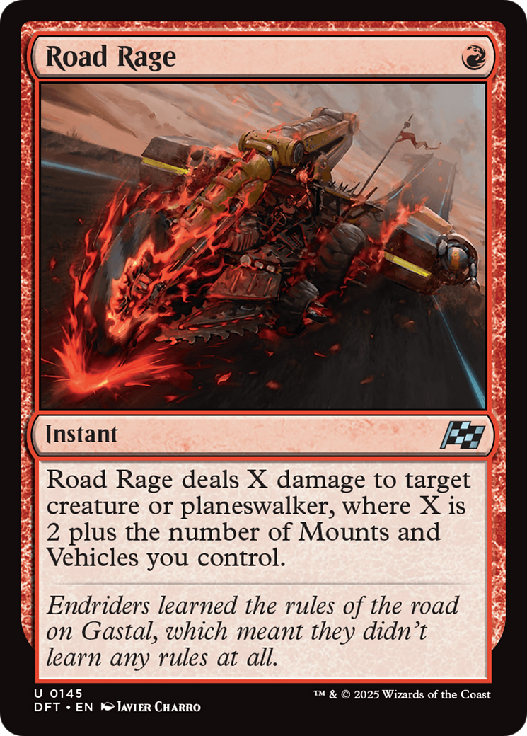 Road Rage (DFT-145) - Feuille d'Aetherdrift 
