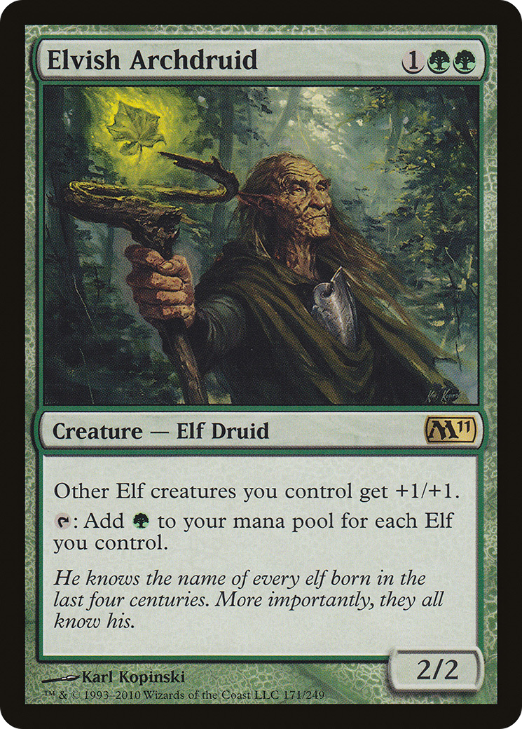 Archidruide elfique (M11-171) - Magic 2011 Foil 