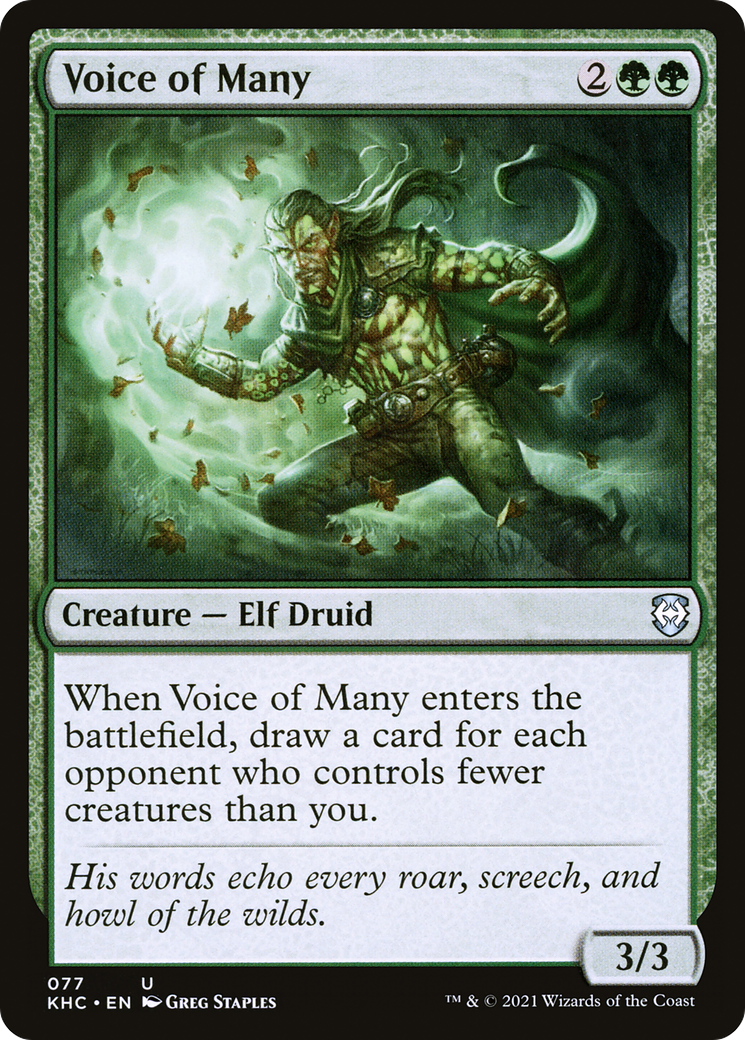 Voice of Many (KHC-077) - Kaldheim Commander