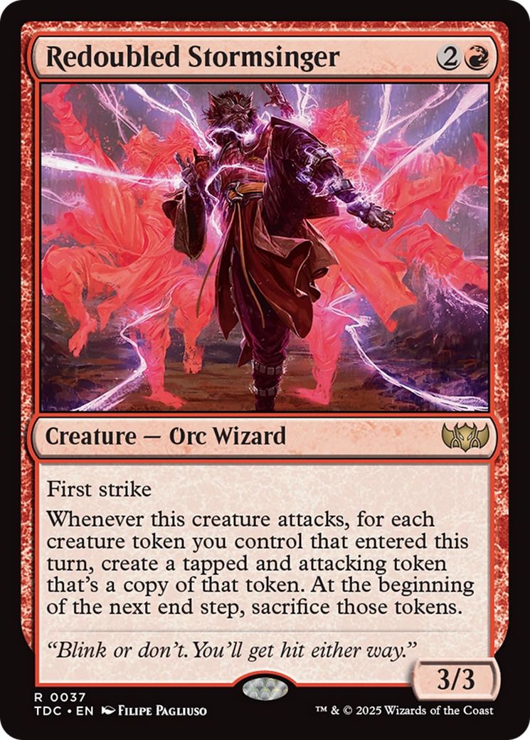 Chante-tempête redoublé (TDC-037) - Commandant : Tarkir : Tempête de dragons