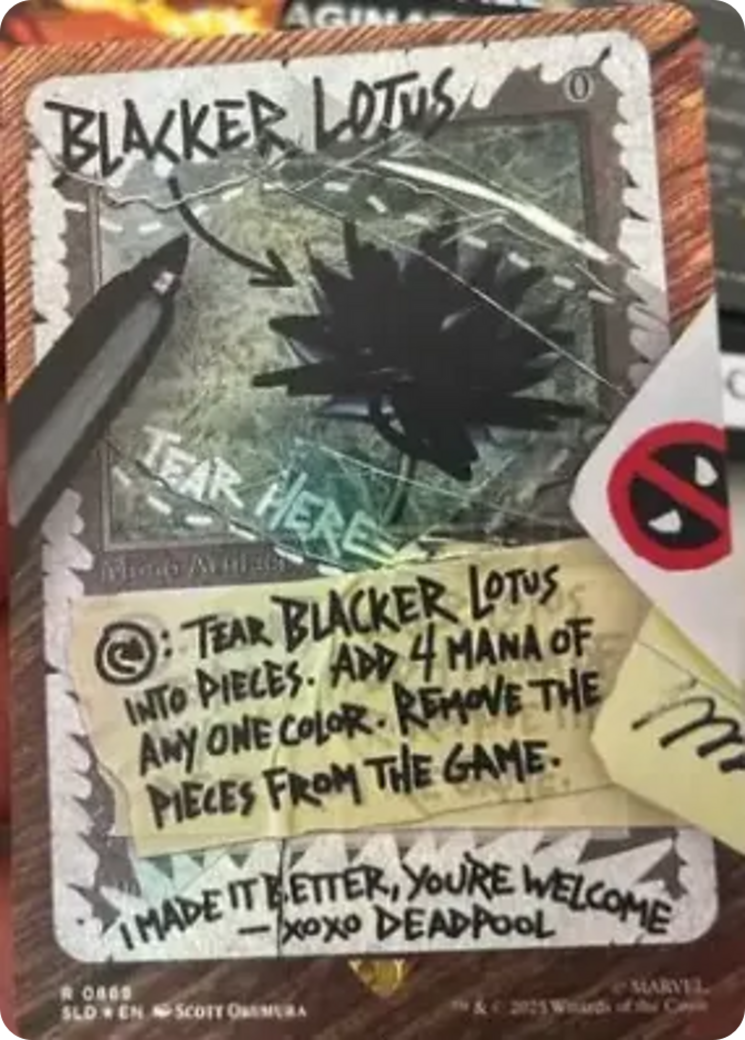 Blacker Lotus (SLD-869) - Secret Lair Drop (Borderless) Foil