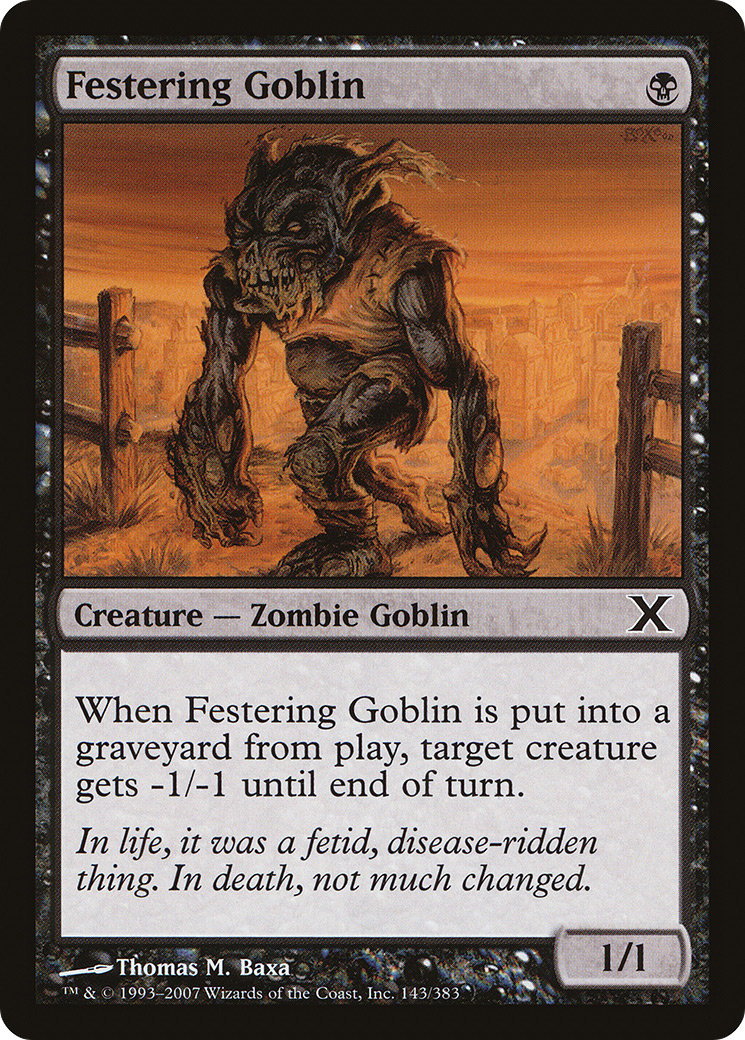 Festering Goblin (10E-143) - Tenth Edition