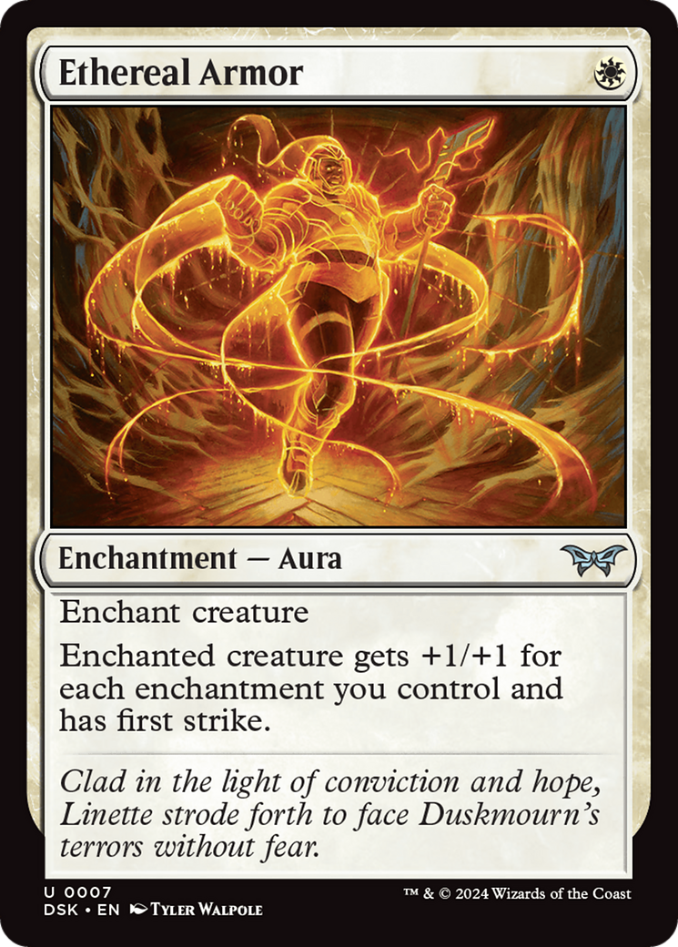Armure éthérée (DSK-007) - Duskmourn : La Maison de l'Horreur 