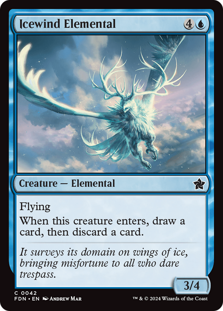 Élémentaire Icewind (FDN-042) - Fondations Foil 