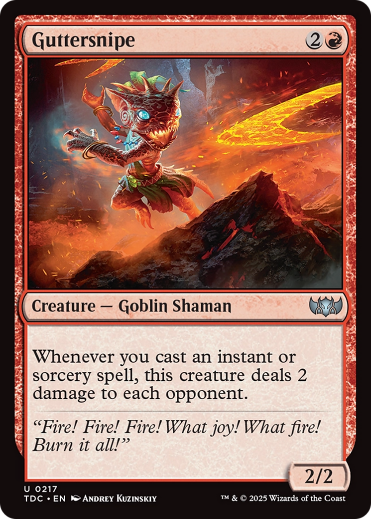 Guttersnipe (TDC-217) - Commandant : Tarkir : Tempête de dragons 