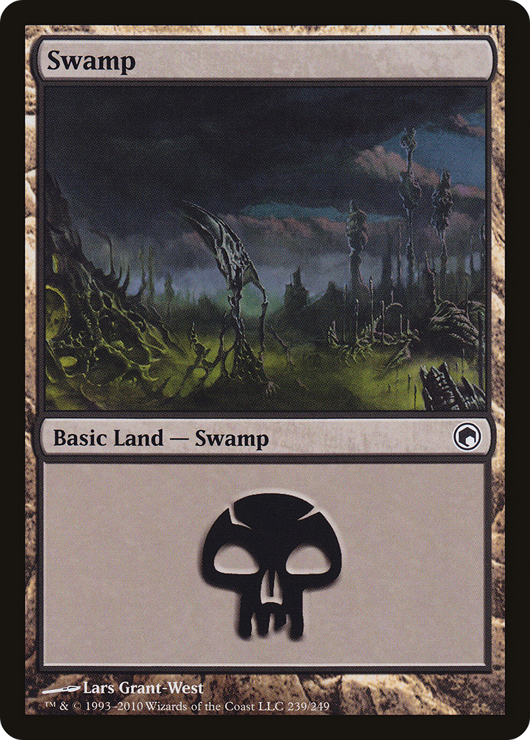 Swamp (239) (SOM-239) - Scars of Mirrodin