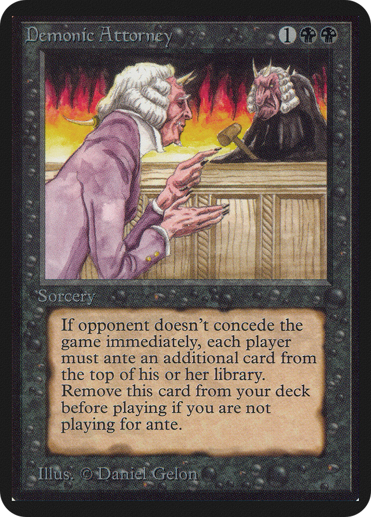 Demonic Attorney (LEA-) - Limited Edition Alpha