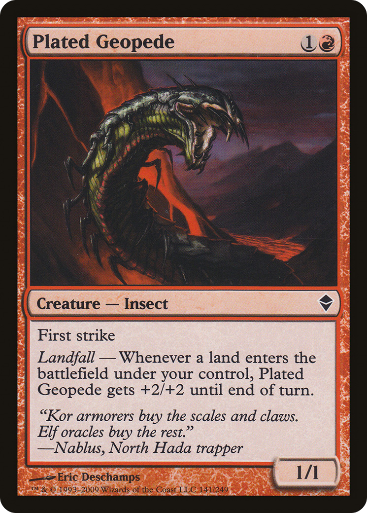 Plated Geopede (ZEN-141) - Zendikar Foil