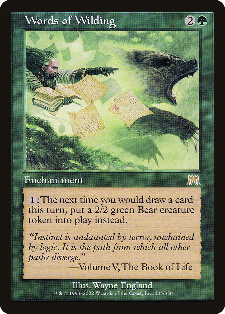 Paroles de Wilding (ONS-305) - Onslaught Foil 
