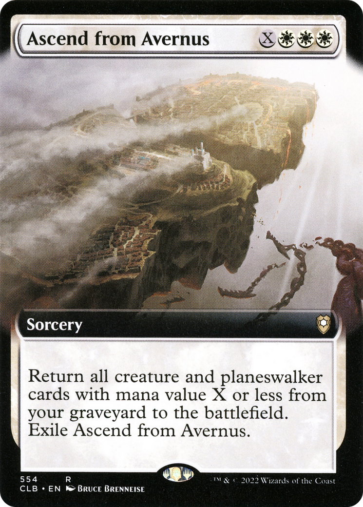 Ascend from Avernus (CLB-554) - Commander Legends : La Bataille de Baldur's Gate : (Extended Art) Foil