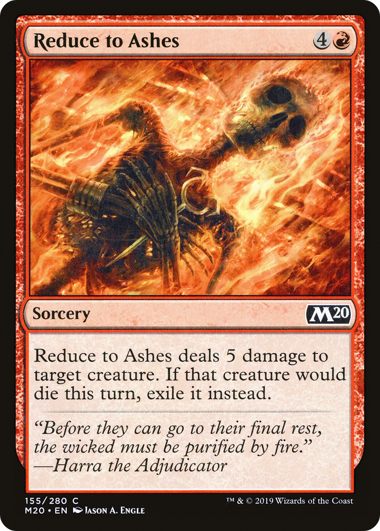 Reduce to Ashes (M20-155) - Core Set 2020