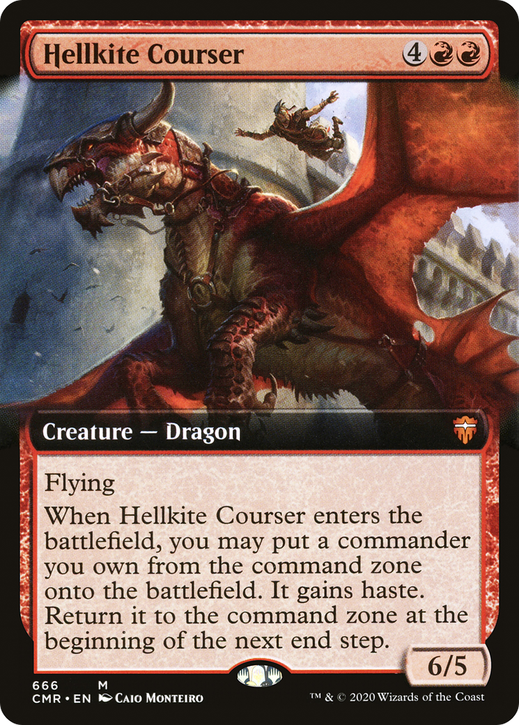Hellkite Courser (Extended Art) (CMR-666) - Commander Legends: (Extended Art) Foil
