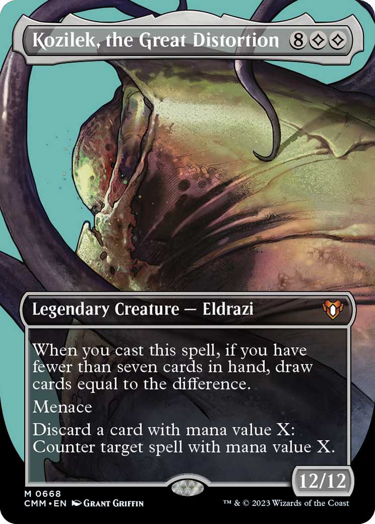 Kozilek, la Grande Distorsion (CMM-668) - Commander Masters (sans bordure) Foil 