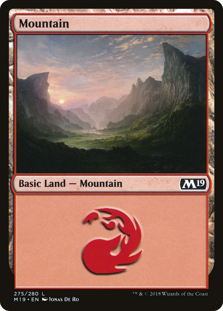Mountain (275) (M19-275) - Core Set 2019 Foil