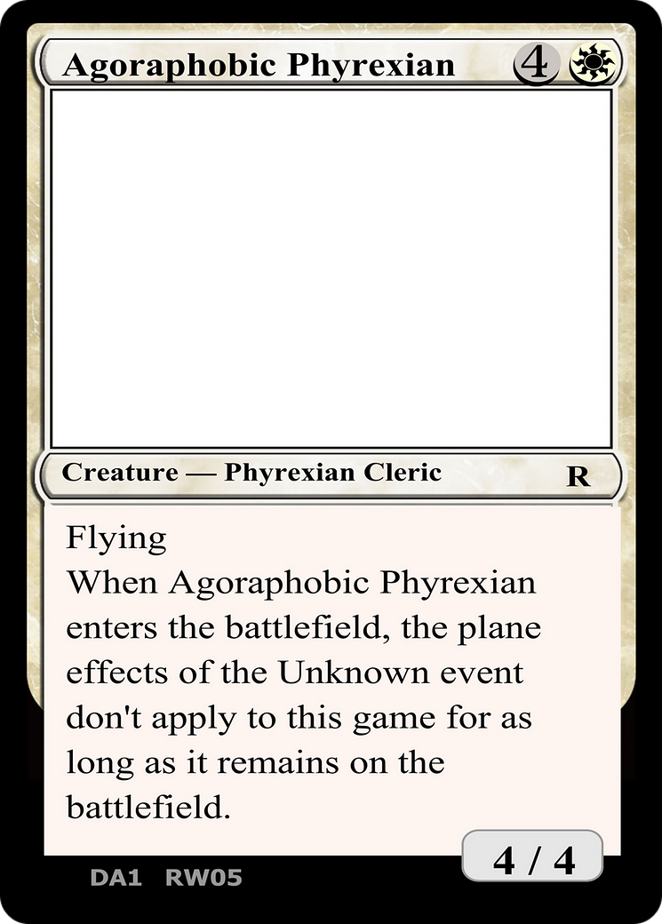 Phyrexian agoraphobe (DA1-RW05A) – Événement inconnu 