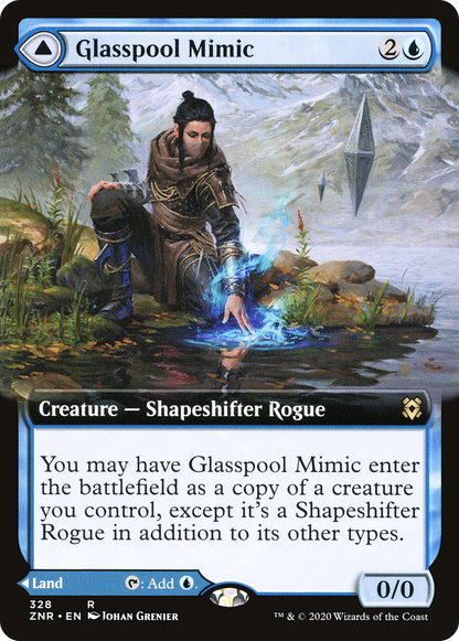 Mimic de Lavoir de Verre // Rivage de Lavoir de Verre (ZNR-328) - Zendikar Rising : (Extended Art) 