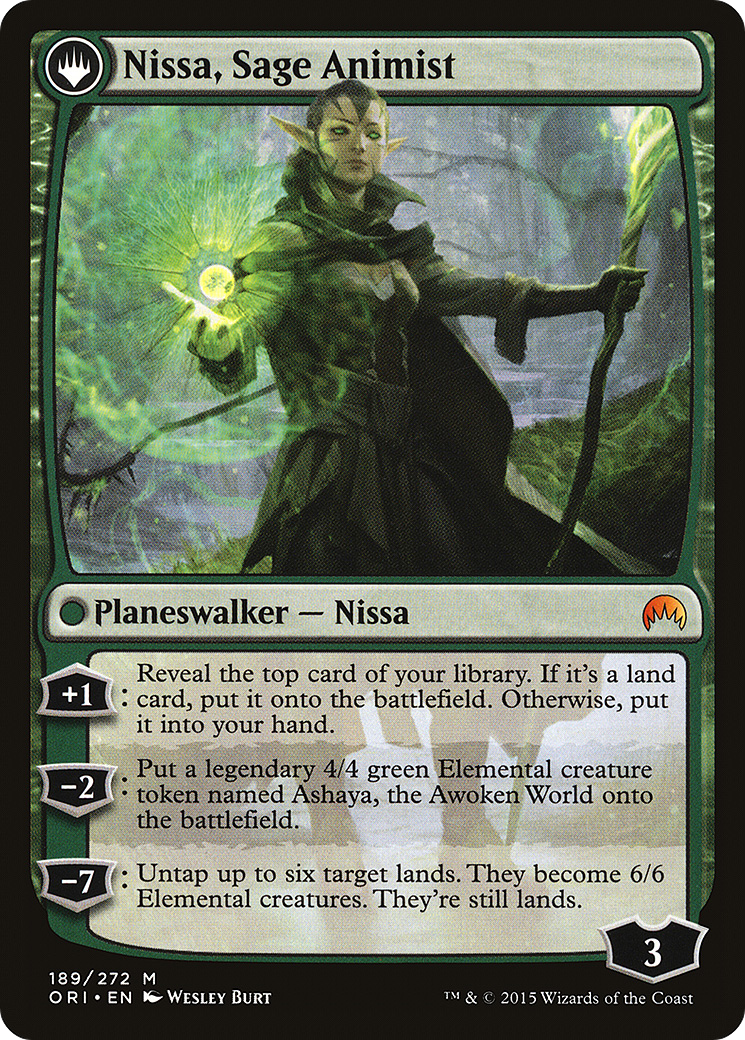 Nissa, Vastwood Seer (ORI-189) - Magic Origins: (originpwdfc) Foil