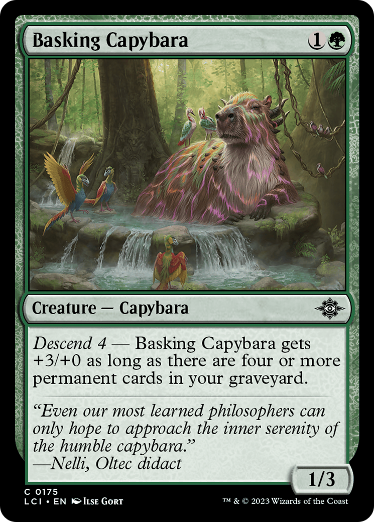 Basking Capybara (LCI-175) - The Lost Caverns of Ixalan Foil