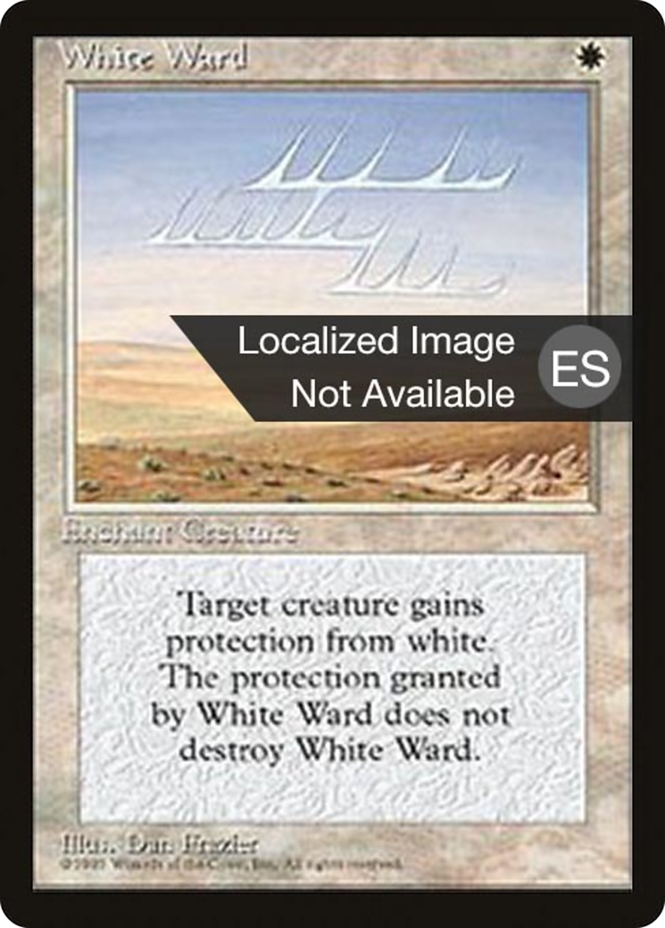 White Ward (4BB-) - Fourth Edition Foreign Black Border