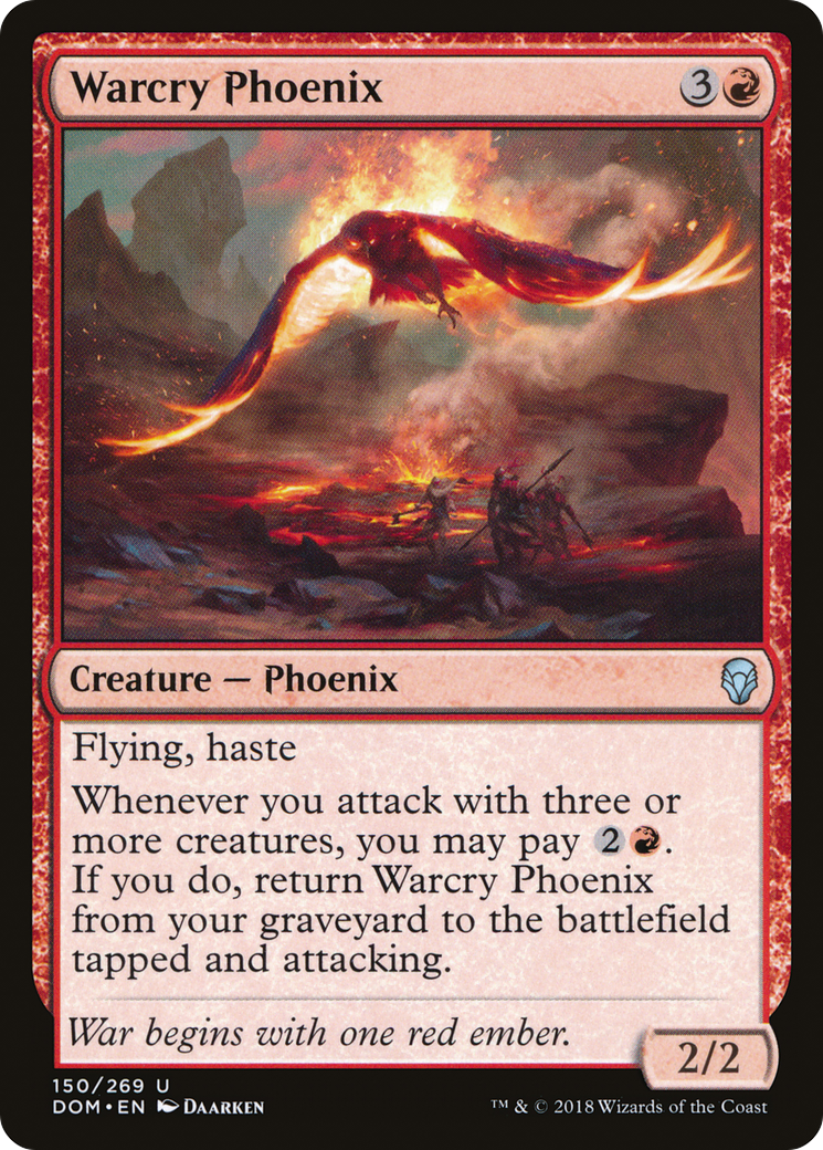 Warcry Phoenix (DOM-150) - Feuille de Dominaria 