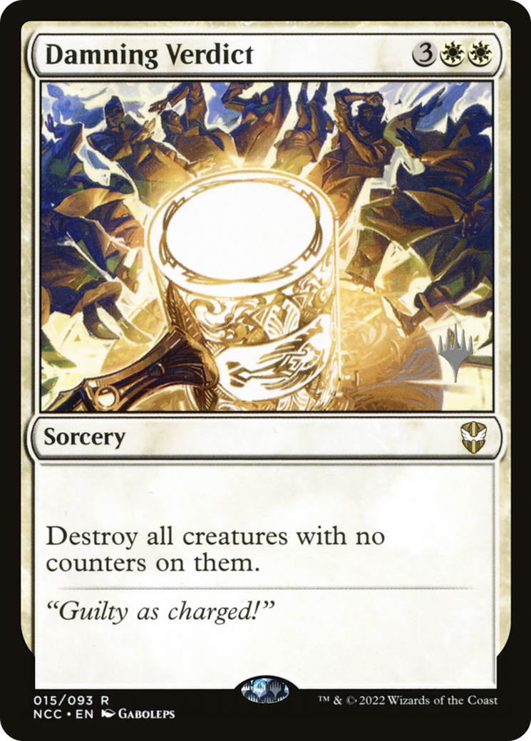 Damning Verdict (PPSNC-15P) - New Capenna Commander Promos Foil