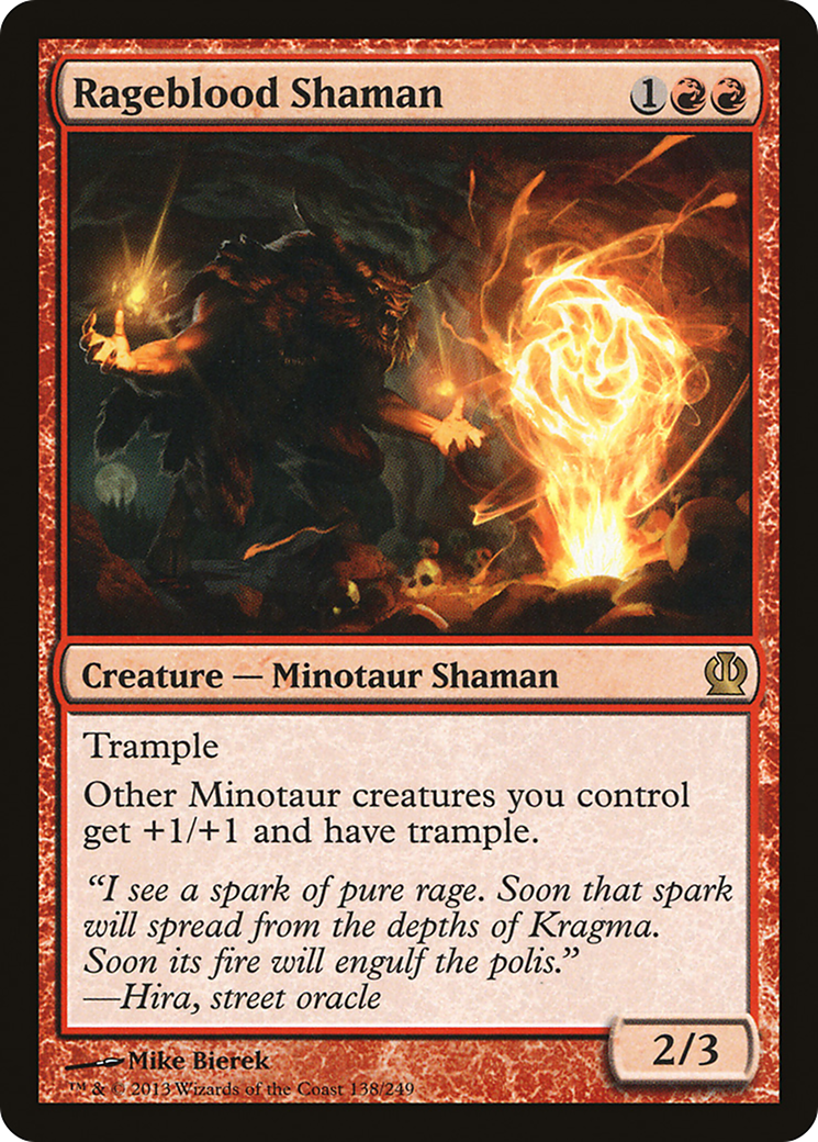 Chaman Sang-Rage (THS-138) - Theros Foil 