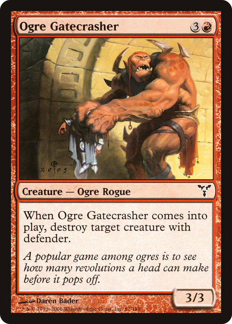 Ogre Gatecrasher (DIS-067) - Dissension Foil 