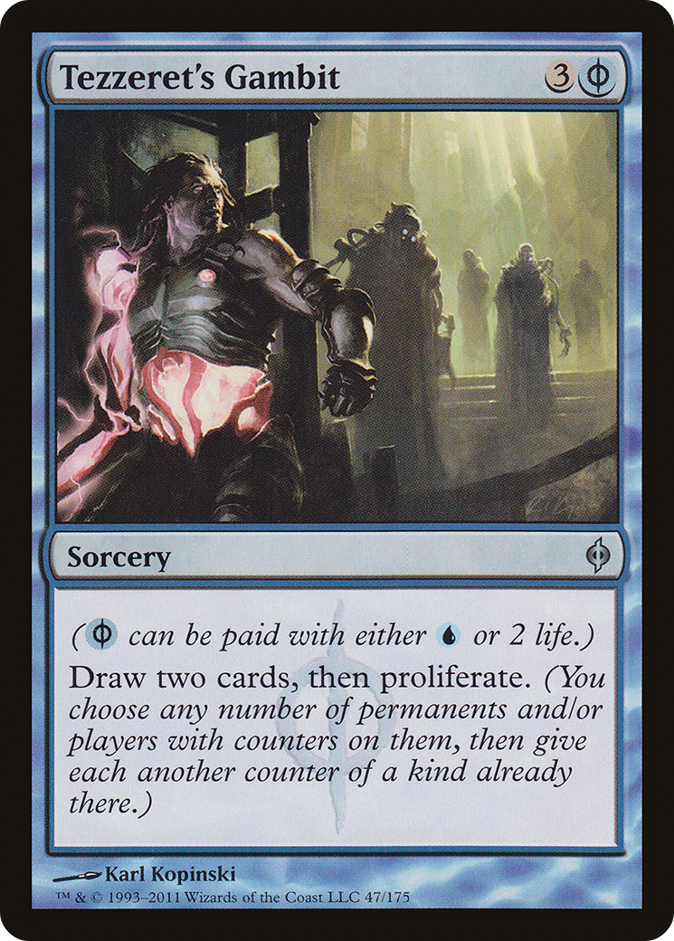 Gambit de Tezzeret (NPH-047) - Nouvelle Phyrexia Foil 