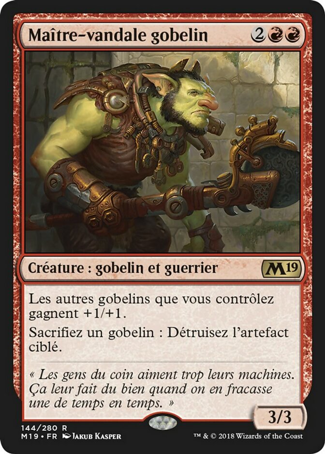 Goblin Trashmaster (M19-144) - Core Set 2019 - French - NM