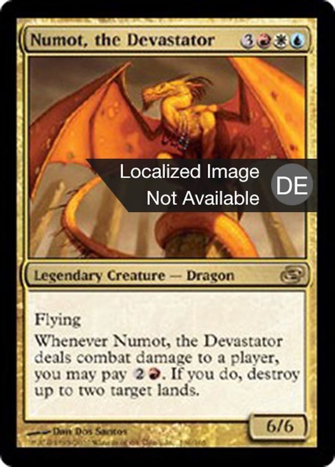 Numot, the Devastator (PLC-160) - Planar Chaos Foil - German - NM